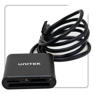 Unitek Aluminum 3-Slot USB 3.0 Card Reader SD, Micro SD, CompactFlash